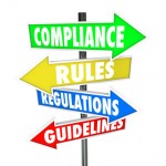 Compliance Rules Regulations Guidelines Arrow Signs
