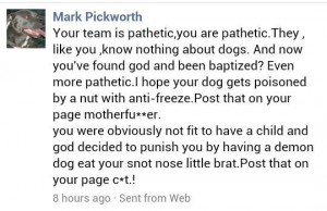 Mark Pickworth eat your child